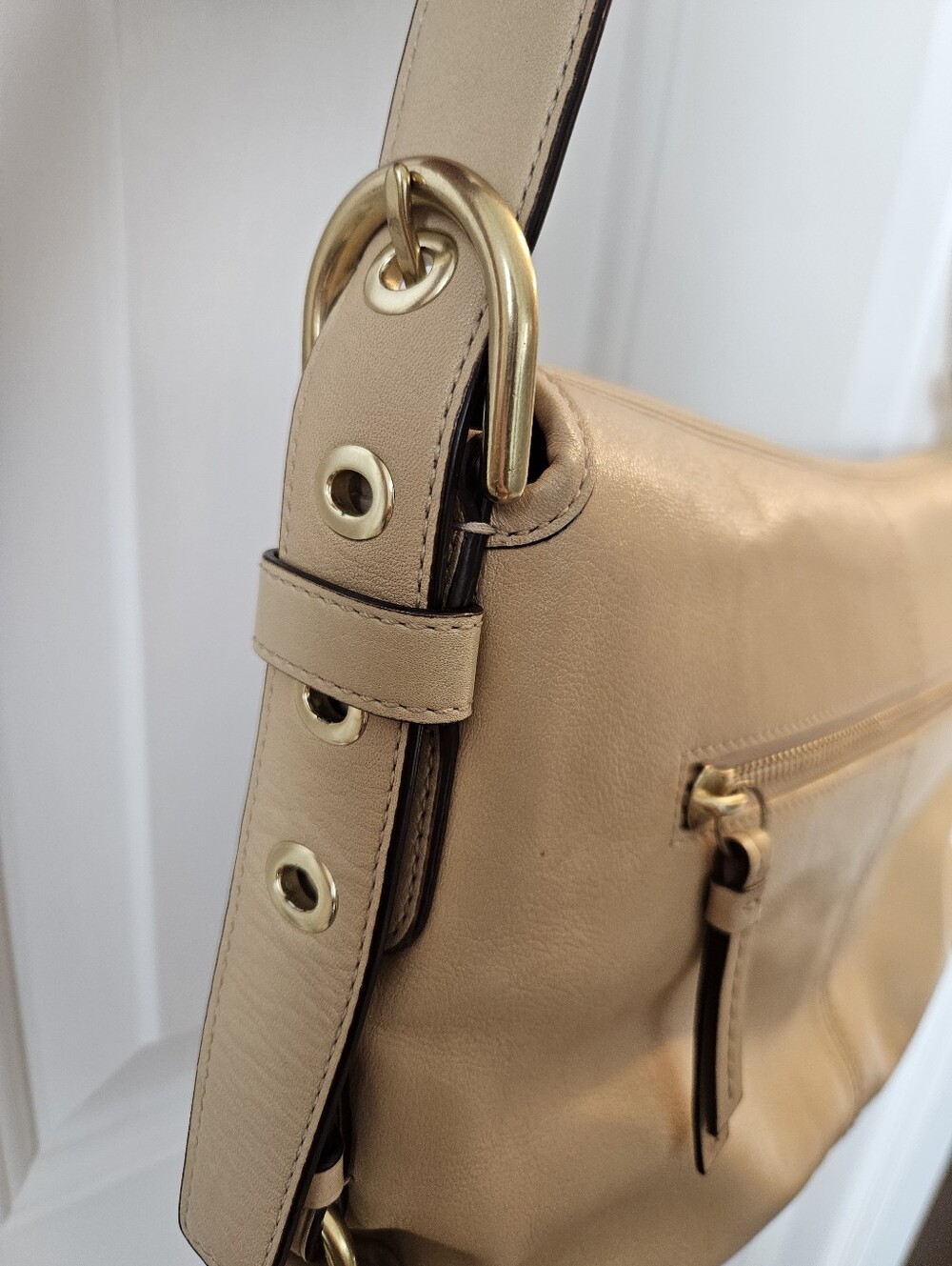 Coach Leather Shoulder Bag Turnlock - Picture 3 of 7